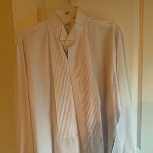 Classic white tuxedo shirt